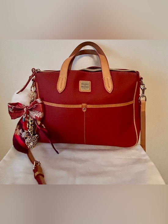 Dooney & Bourke Handbags - Dooney & Bourke Saffiano Small
Daniela | Rust.  Custom Made Purse Charm.